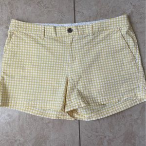 Old Navy Yellow Gingham 3” Inseam Shorts